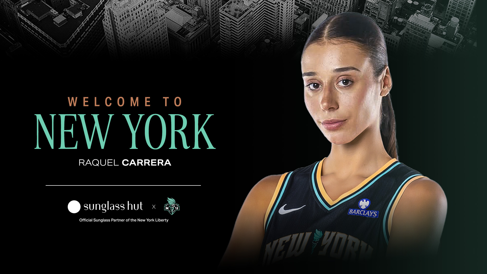 New York Liberty Sign Raquel Carrera